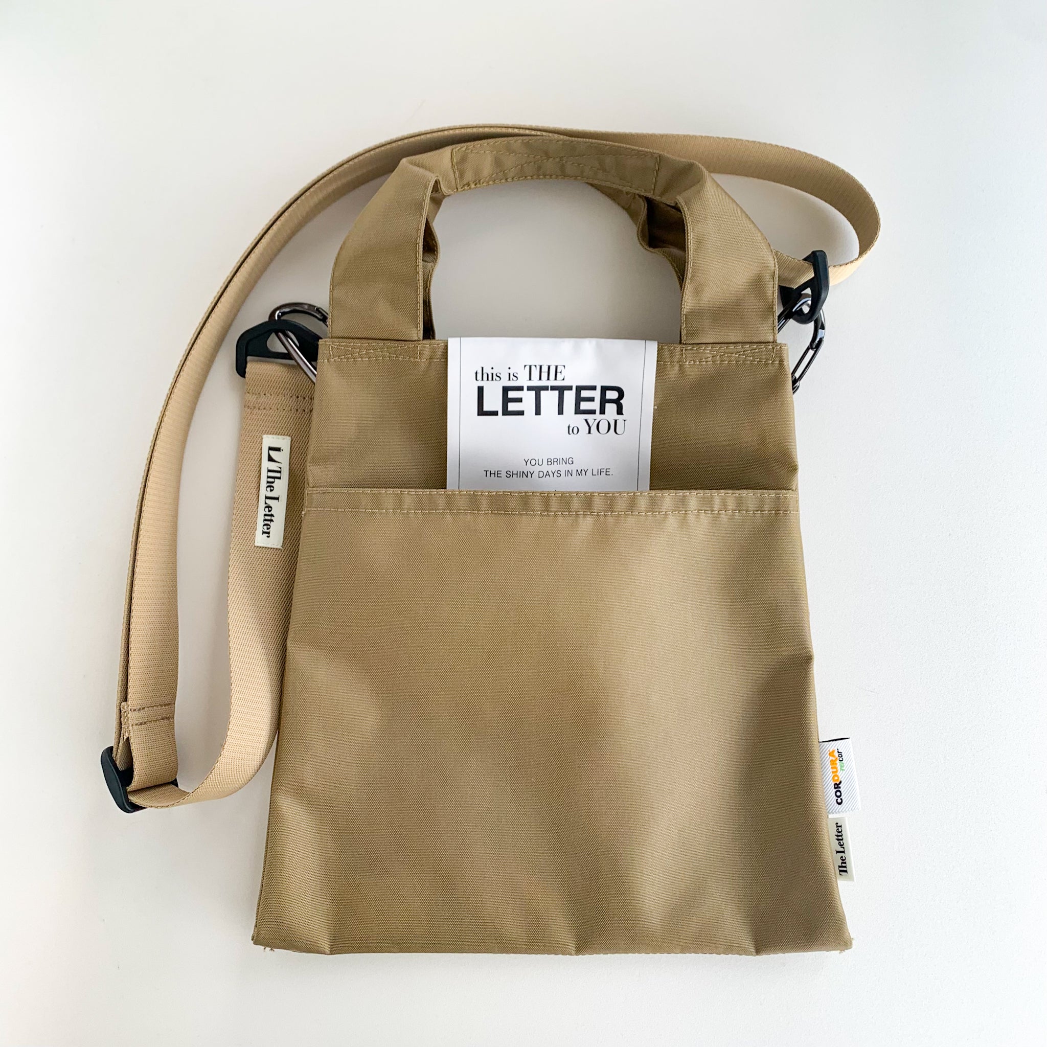 eco/LETTER the BAG(ブラック/ベージュ)