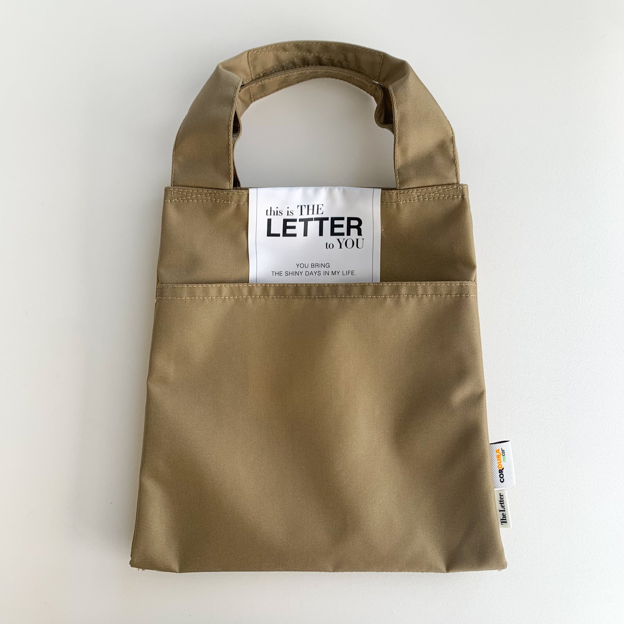 eco/LETTER the BAG(ブラック/ベージュ)