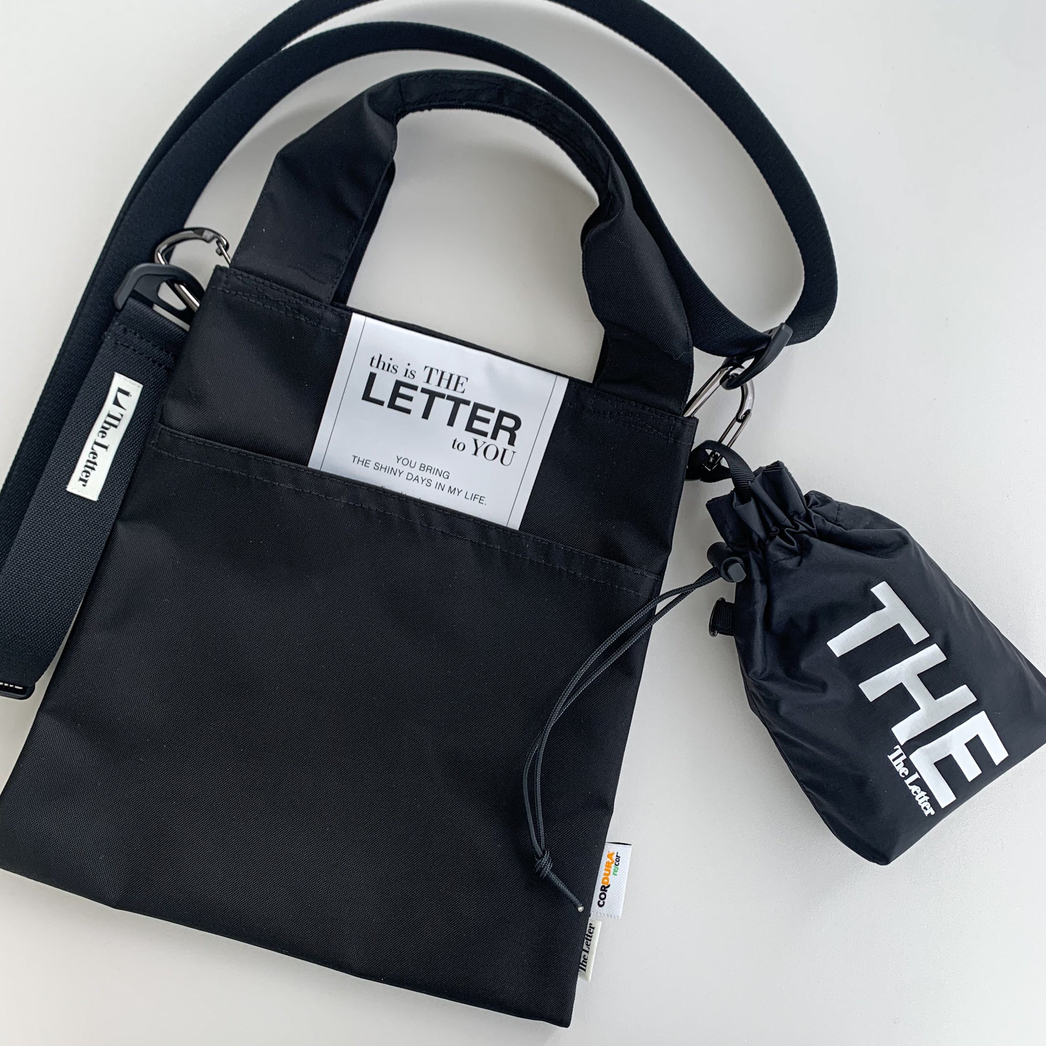 eco/LETTER the BAG(ブラック/ベージュ)