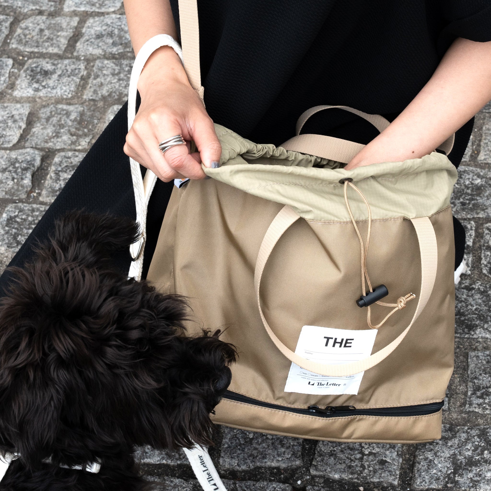 eco/THE ウィークエンダーバッグ(ブラック/ベージュ)