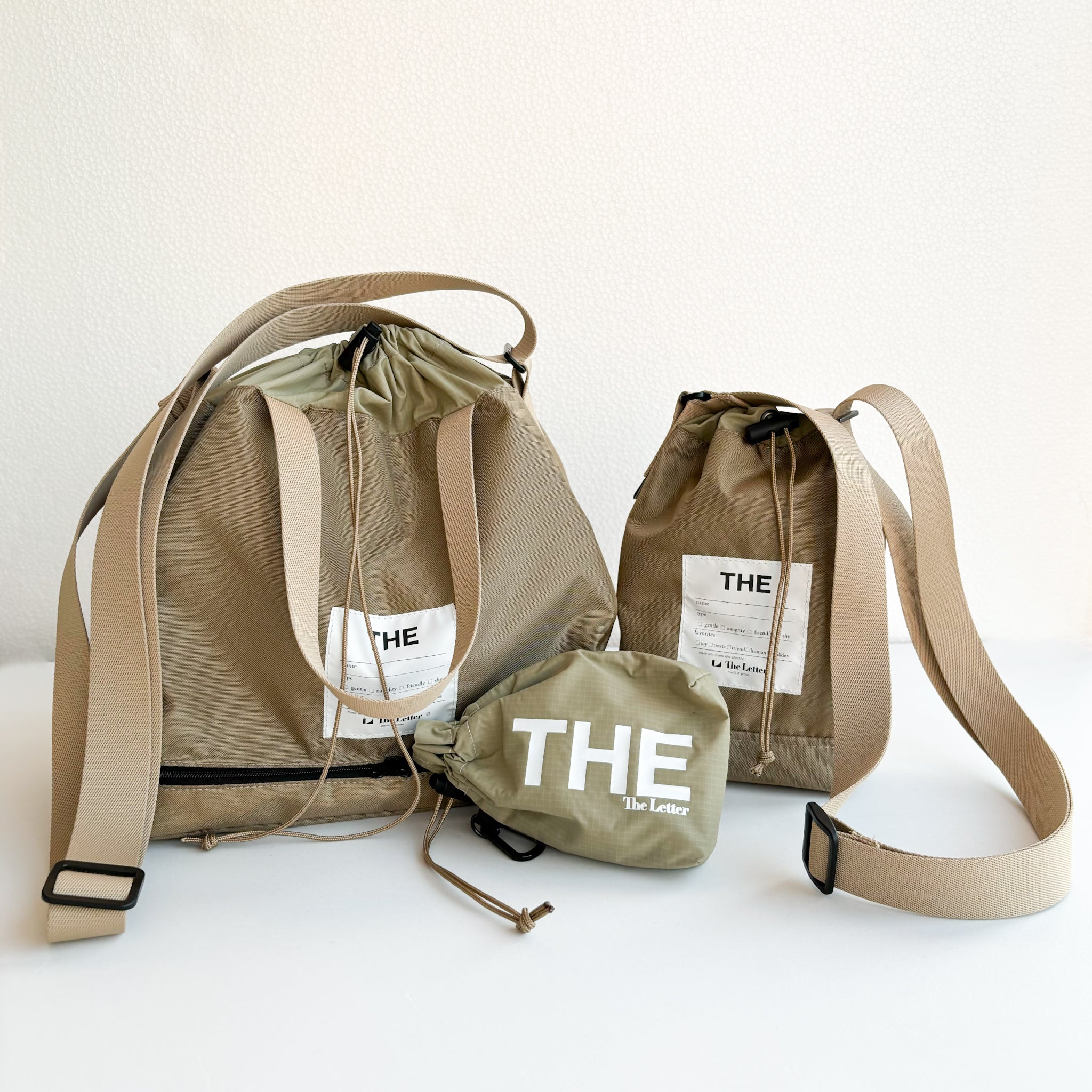 eco/THE ウォーターバッグ(ブラック/ベージュ)