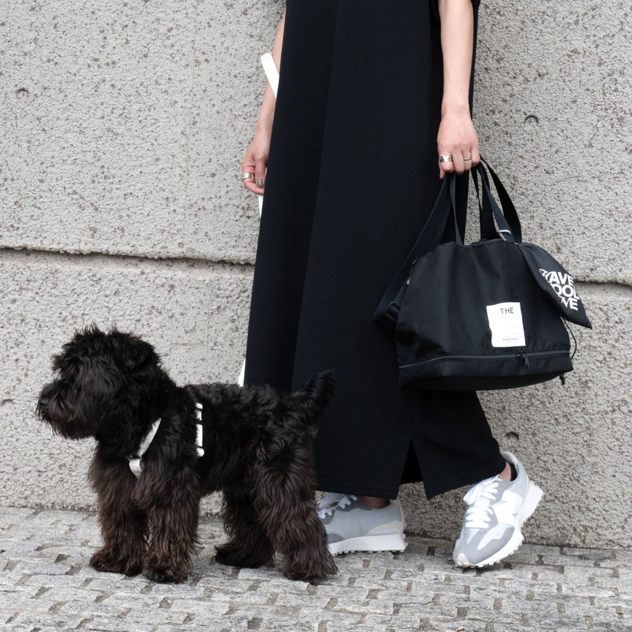 eco/THE ウィークエンダーバッグ(ブラック/ベージュ)