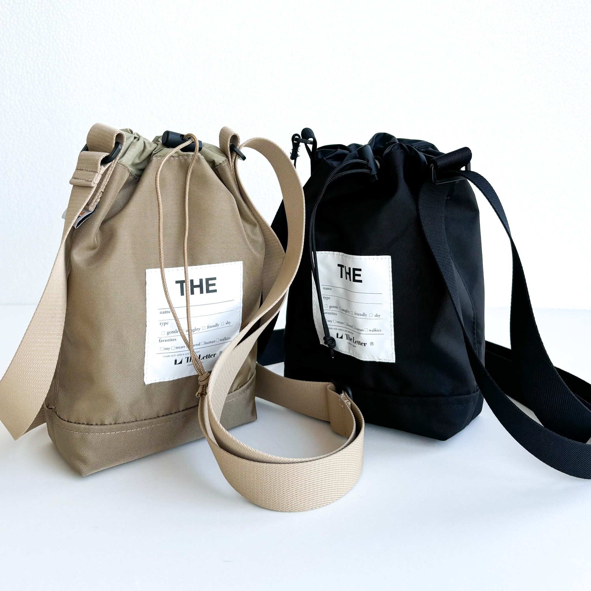 eco/THE ウォーターバッグ(ブラック/ベージュ)