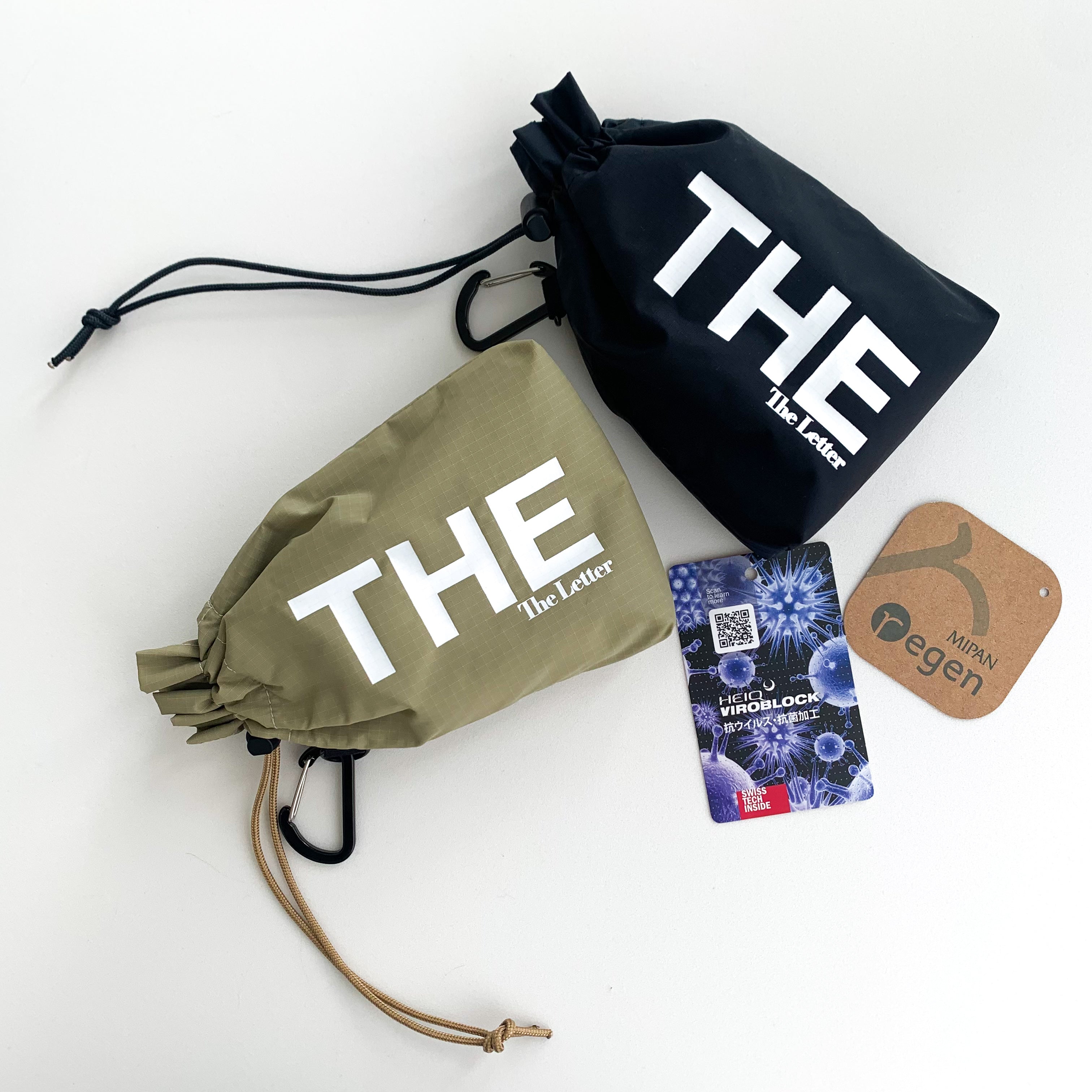 eco/THE mini マルチポーチS(ブラック/ベージュ/ライトグレー)