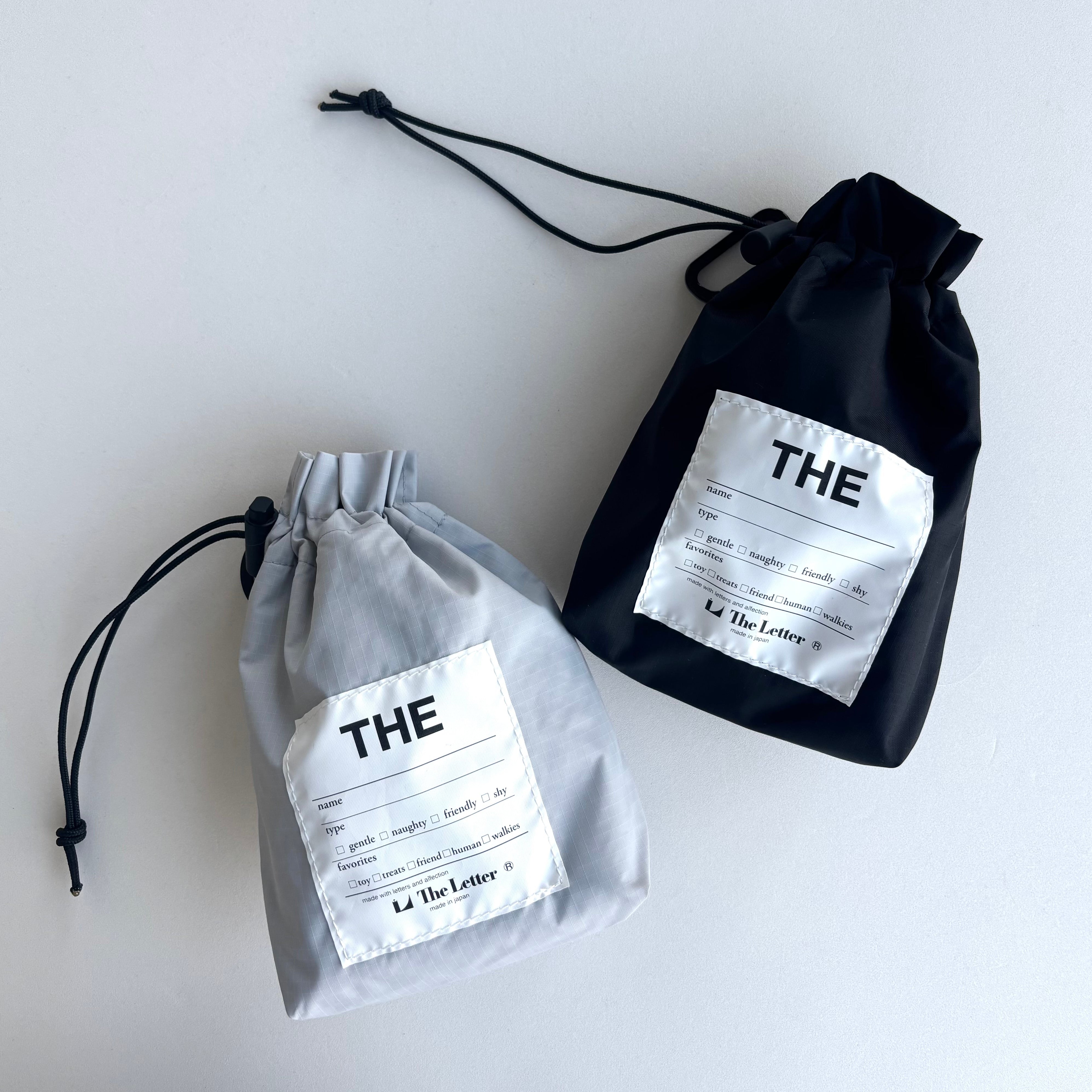 eco/THE mini マルチポーチM(ブラック/ライトグレー)