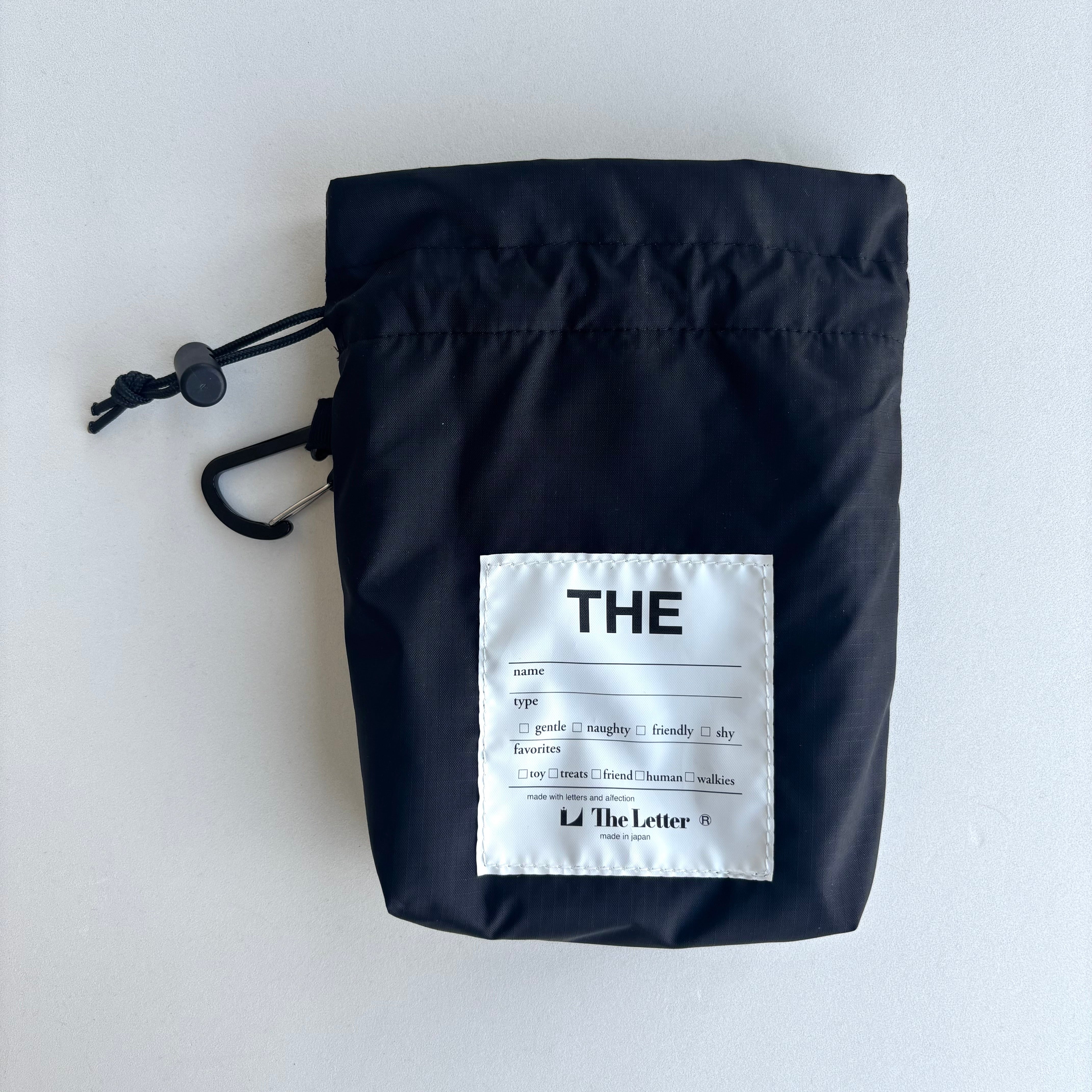 eco/THE mini マルチポーチM(ブラック/ライトグレー)