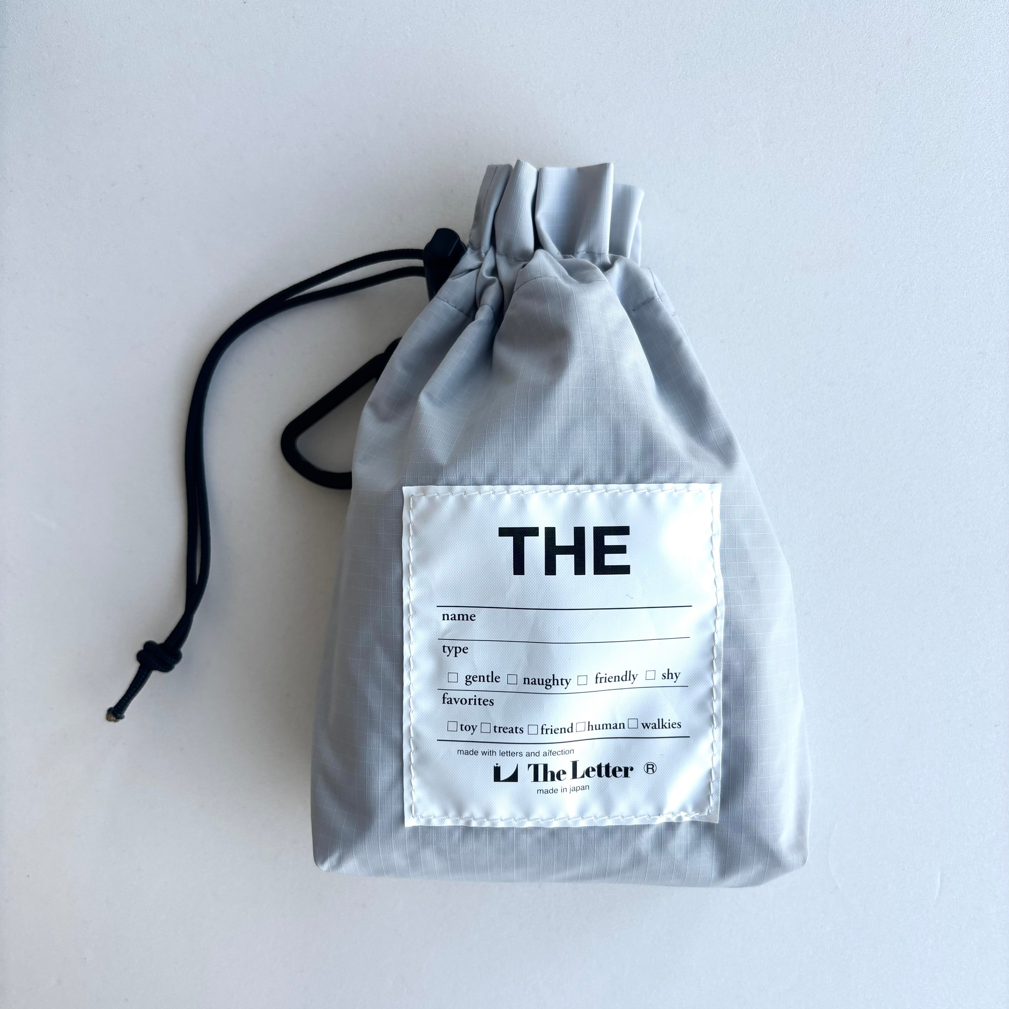 eco/THE mini マルチポーチM(ブラック/ライトグレー)