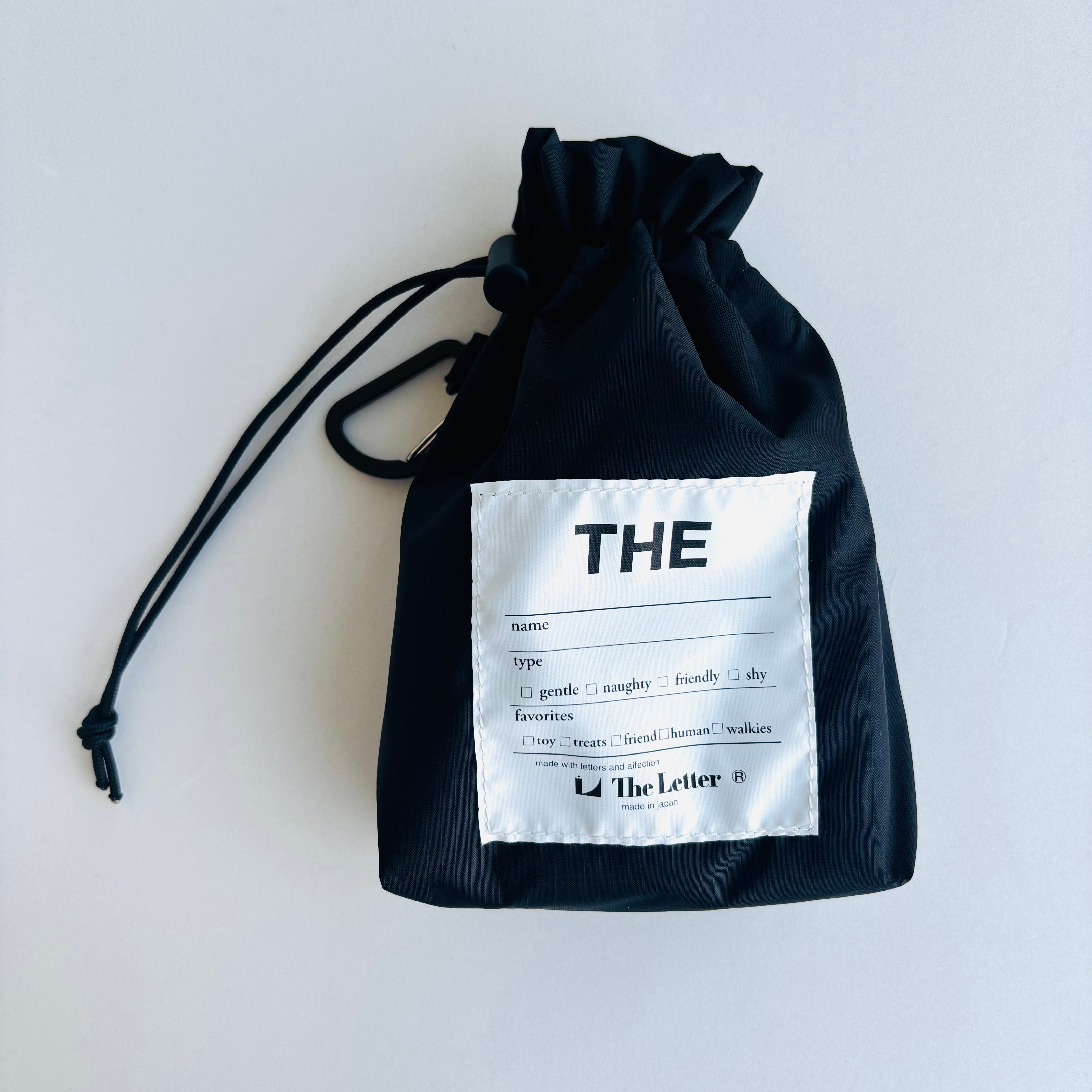 eco/THE mini マルチポーチM(ブラック/ライトグレー)