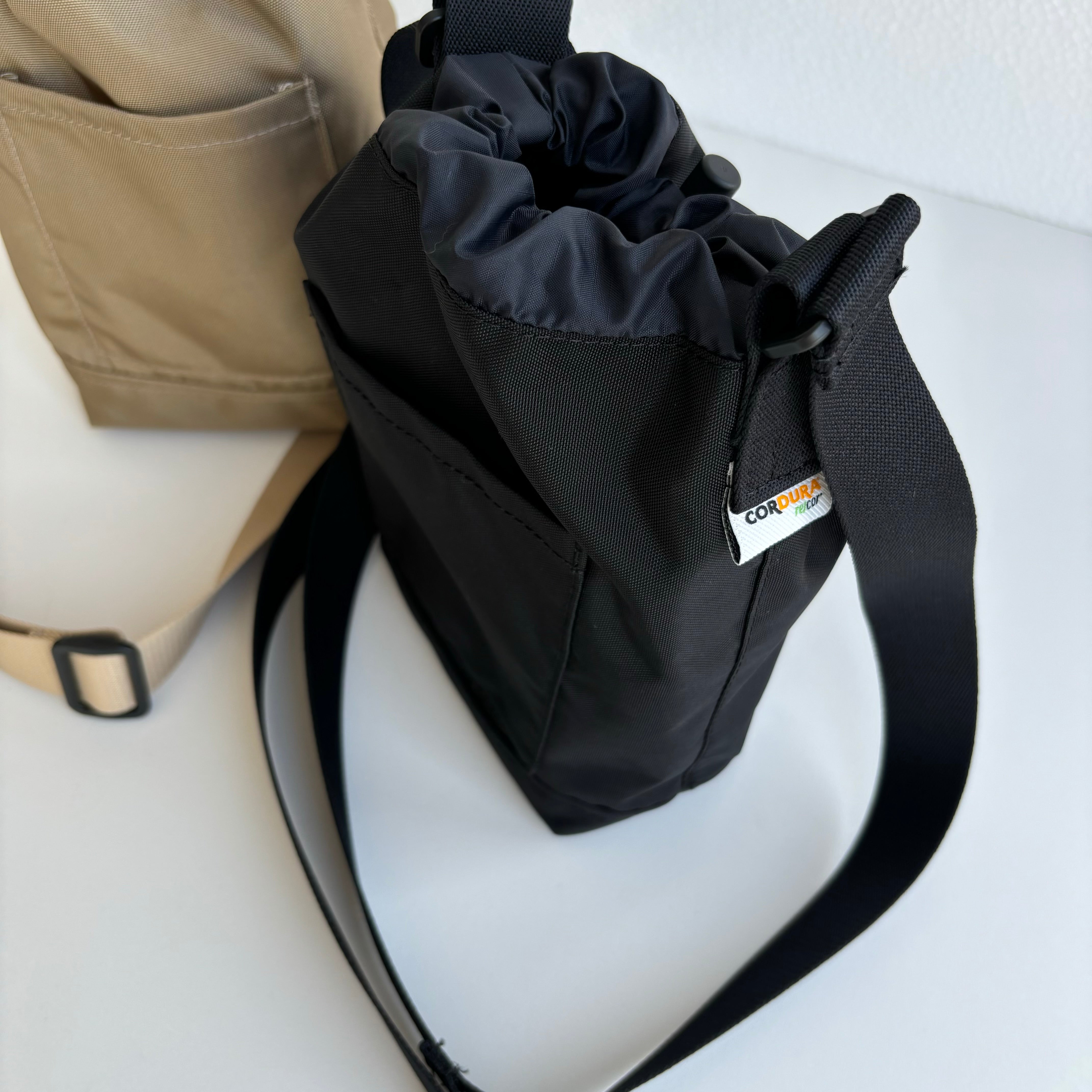 eco/THE ウォーターバッグ(ブラック/ベージュ)