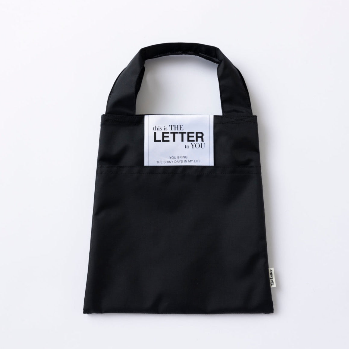 eco/LETTER the BAG(ブラック/ベージュ)