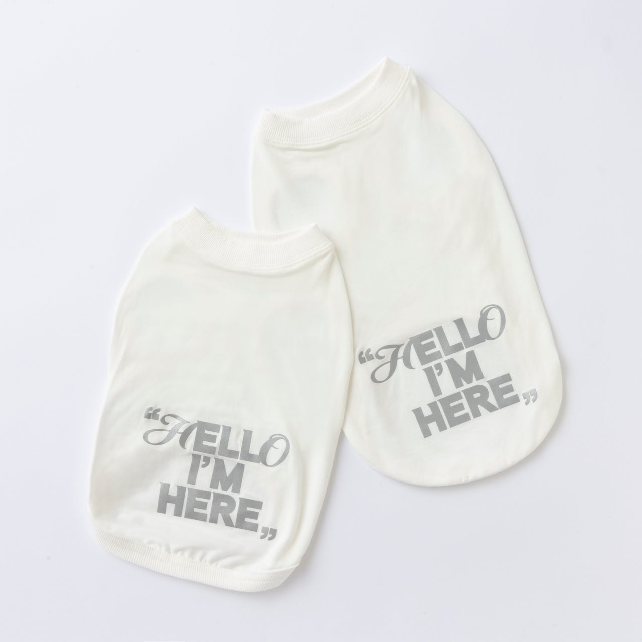 反射プリント アウトラスト(機能素材)”Hello I‘m Here“ T - The Letter