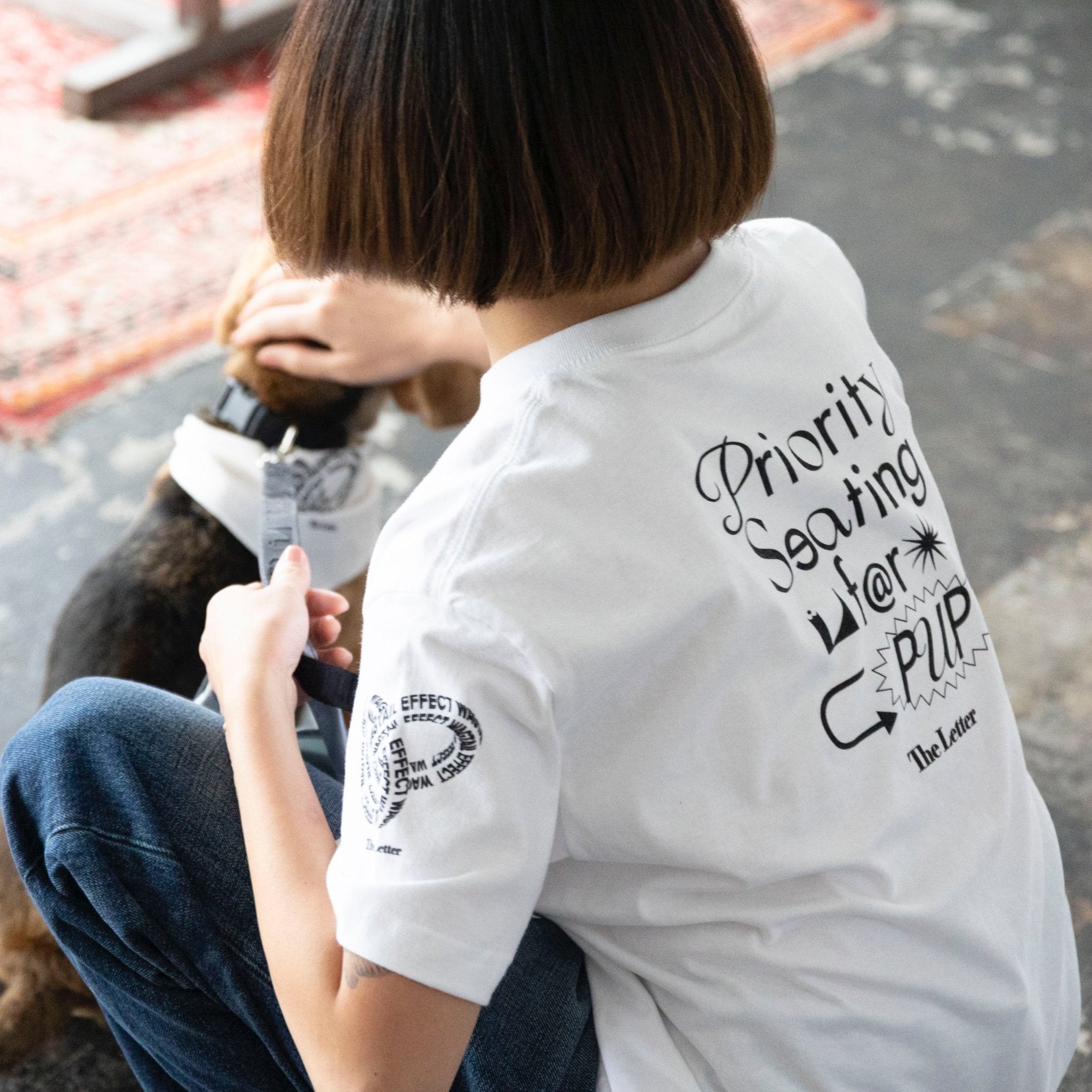 保護活動支援”WAGTAIL EFFECT”Tシャツ for Human - The Letter